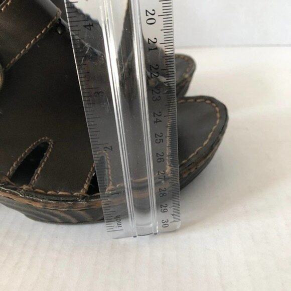 FASHION BUG Sunrise Brown Open Toe Clog Sandals Retro Hippie Boho Womens 8.5 - Picture 10 of 12